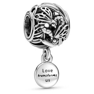 Pandora Open Work Dragonfly Love Sterling Silver Charm